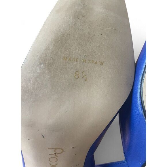 ProXy Vintage LEATHER INSIDE AND OUT Women's Blue Heels Pumps 8.5 Excellent Cond - Picture 9 of 12